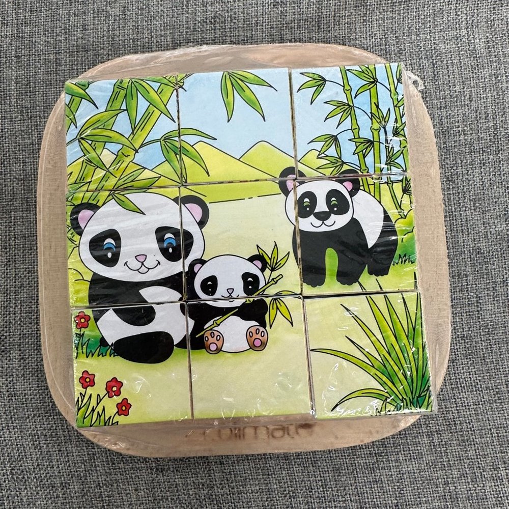 3D Small Puzzle 9 Piece Mommy Dad Baby Family Bear Panda Brand New
